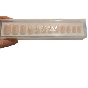Static Nails Curved French Round Reusable Pop-On Press On Nail Kit